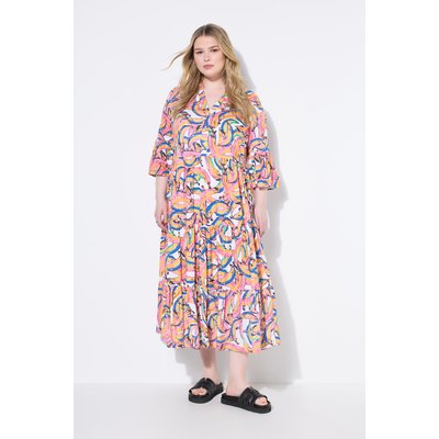 Robe maxi à volants, imprimé bananes STUDIO UNTOLD