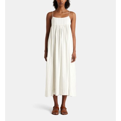 Robe Longue Ample Libel À Rayures Coton Bio JODHPUR
