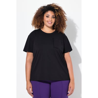 T-shirt oversize à col rond et ULLA POPKEN