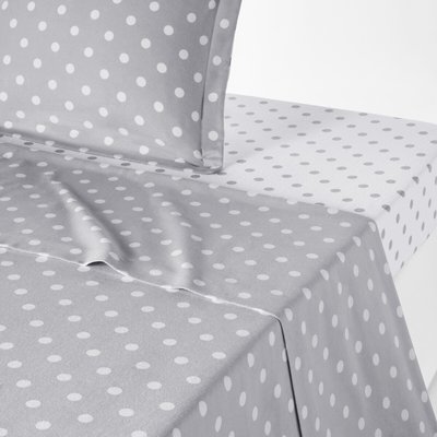 Drap flanelle imprimé pois, Clarisse LA REDOUTE INTERIEURS