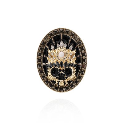Bague ajustable avec cabochon central et strass SANCTUARY HIPANEMA