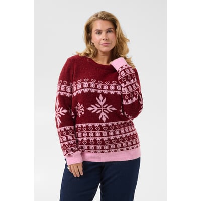 Pull en maille manches longues KAFFE CURVE