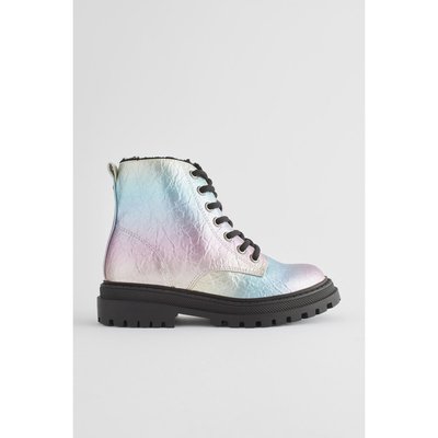 Bottines larges à lacets et doublure chaude NEXT