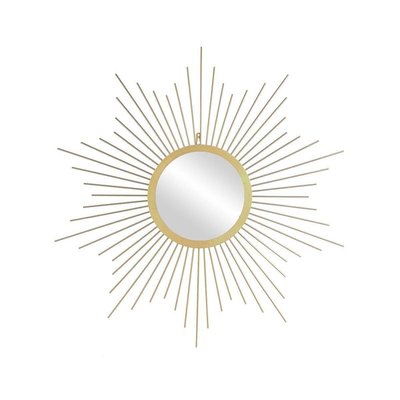 Miroir soleil en métal doré 66 cm CMP