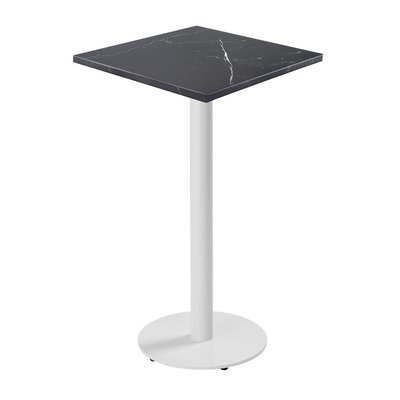 Table haute en aggloméré avec revêtement mélaminé RIVOLI OVIALA