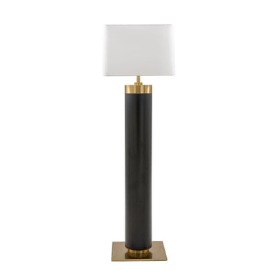 Lampe sur pied en métal noir et finition laiton doré H165 cm - VENDOME SIGNATURE
