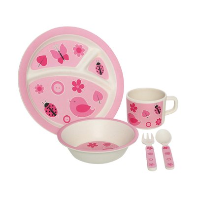 5-Piece Bamboo Fibre Kids Dinner Set SO'HOME