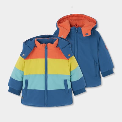 Parka garçon tissu technique réversible BOBOLI