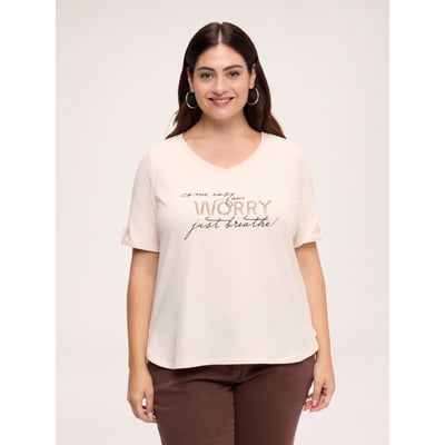 T-shirt avec inscription motivante FIORELLA RUBINO