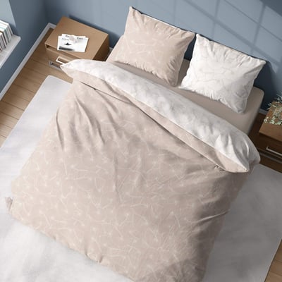 Parure housse de couette en coton imprimée, Plage C DESIGN HOME TEXTILE