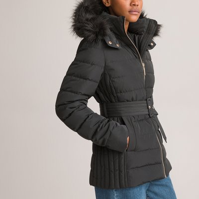 Doudoune noir cintrée femme sale