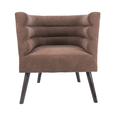 Fauteuil design en tissu effet daim - Explicit LEITMOTIV