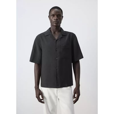 Chemise en mélange de modal avec poche MANGO MAN