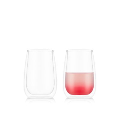 Bodum 0.15 L Transparent SKÅL Set de 2 verres à spiritueux double paroi BODUM
