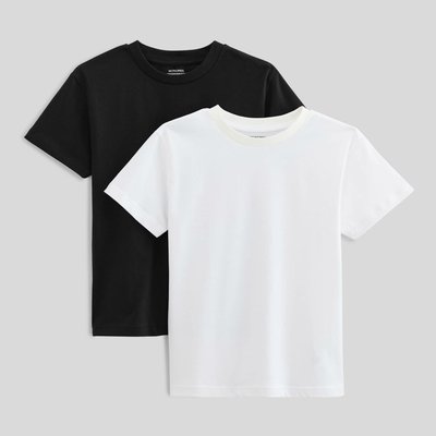 Lot de 2 t-shirts manches courtes unis en coton BIO GOTS MONOPRIX