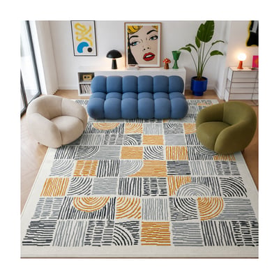 Tapis salon LYN1 ETNI, motif géométrique graphique, moderne UN AMOUR DE TAPIS