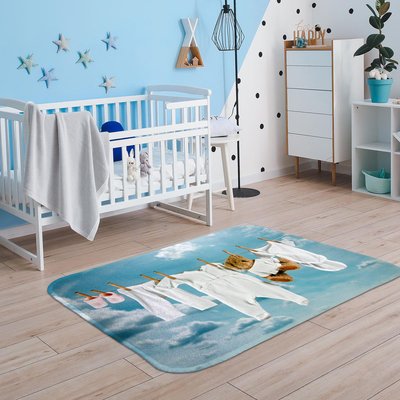 Tapis enfant tissé DOUX LIN UN AMOUR DE TAPIS