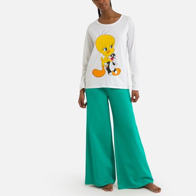Pijama de mangas compridas, calças largas, Tweety TWEETY !