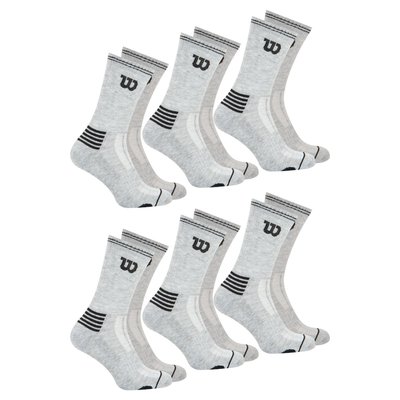 Chaussettes mi-hautes, lot de 6 paires, essentiel WILSON