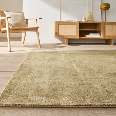 Tapis 100% Tencel™, fait main, aspect vieilli, IZRI LA REDOUTE INTERIEURS