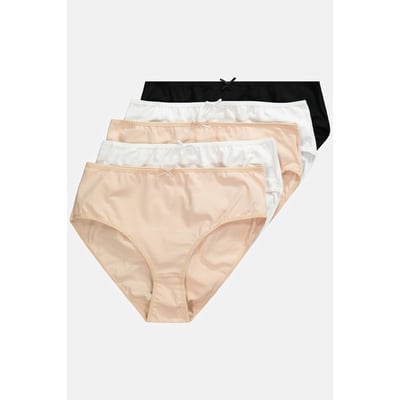 Lot de 5 culottes midi, matière élastique ULLA POPKEN
