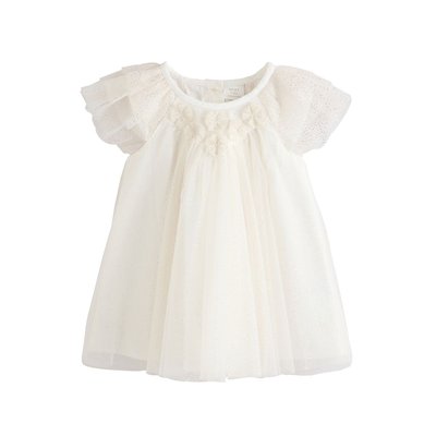 Robe bébé en tulle à volant scintillant NEXT