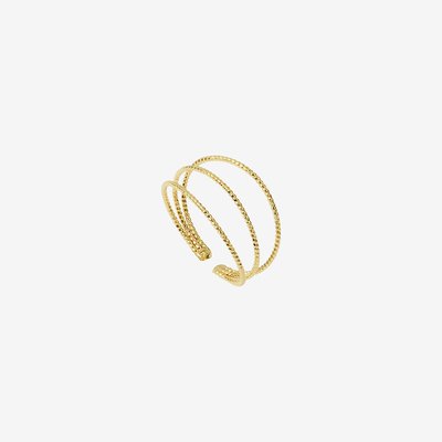 Bague ajustable plaquée or N°11 CAROLINE NAJMAN