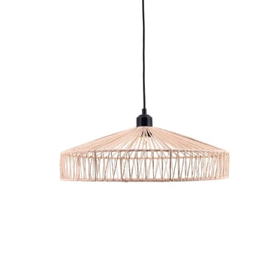 Suspension ronde en corde 45cm ORNAMI