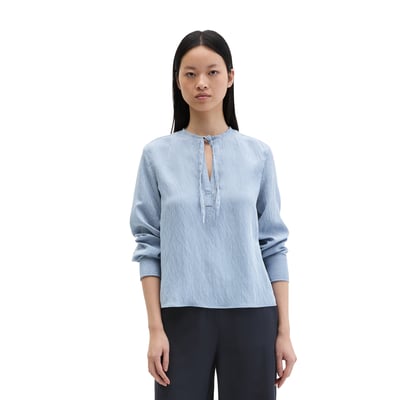 Blouse à rayures crinkle A-Shape en LENZING™ ECOVERO™ MARC O'POLO