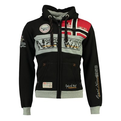 Felpa con cerniera e cappuccio Flyer GEOGRAPHICAL NORWAY
