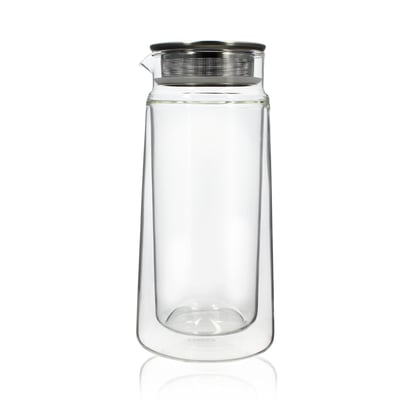 Carafe infuseur double paroi en verre 650ml, VIKTOR OGO LIVING