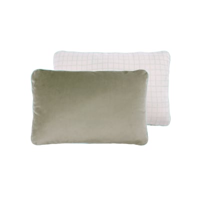 Coussin rectangulaire double-face Eco-velours VIBES NOBODINOZ