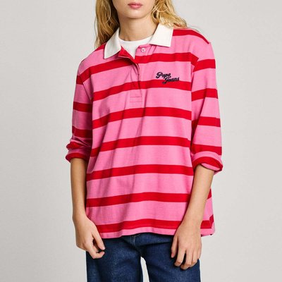 Sweat À Rayures Avec Col Polo PEPE JEANS