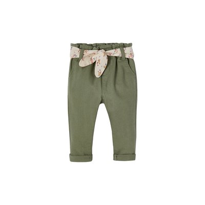 Pantalon paperbag avec ceinture VERTBAUDET