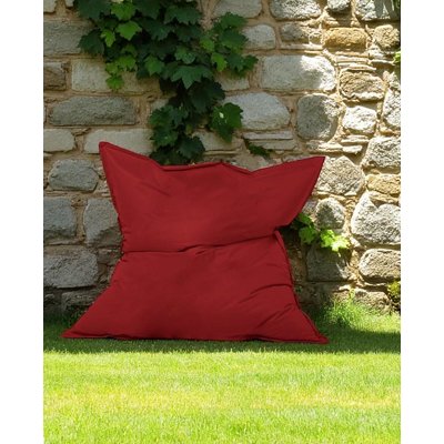 Pouf XXL extérieur rouge 180 cm ARTA PIER IMPORT