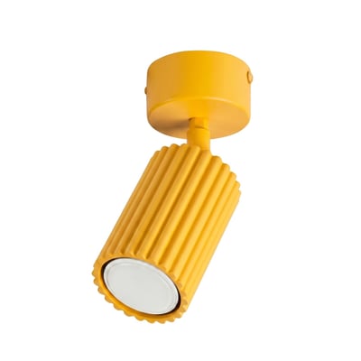 Plafonnier Aluminium Jaune GU10 1 Karbon EDEN