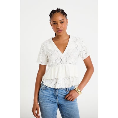 Blouse décolleté manches courtes CACHE CACHE
