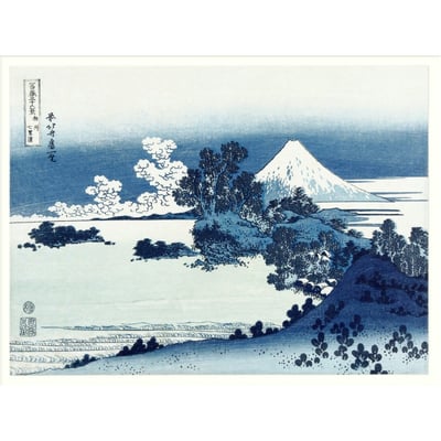 Affiche japonaise Ukiyo-e  Fuji and surroundings THE DYBDAHL CO