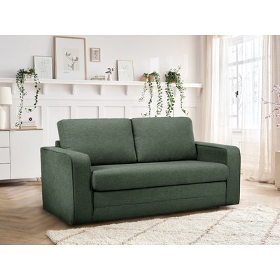 Canapé droit convertible 2 places en tissu chiné, COME BOBOCHIC