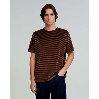 T-shirt à rayures en velours SCALPERS
