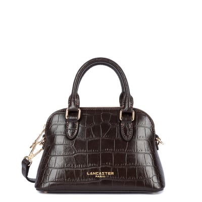 Borsa in pelle di vacchetta con motivo coccodrillo, EXO LANCASTER