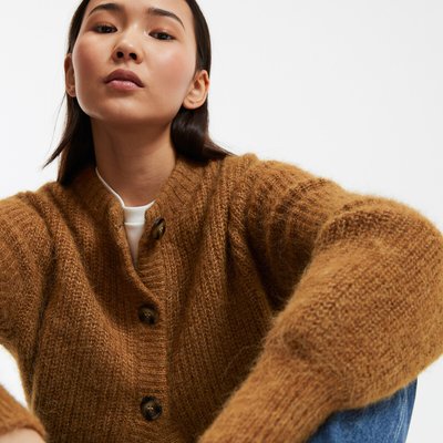 Gebreid vest in mixed alpaca, Signature AMBROISE LA REDOUTE COLLECTIONS
