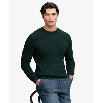 Pull Cable Knit Col Rond Coupe Décontractée SUPERDRY