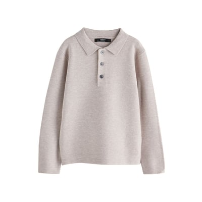 Polo en maille à col boutonné NEXT