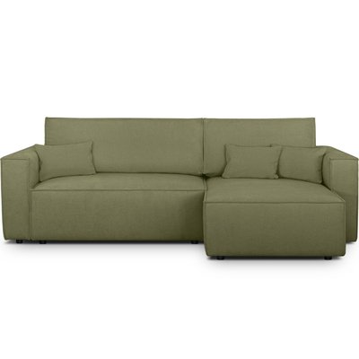 Canapé d'angle convertible 4 places en tissu chenille - LIVIA HOMIFAB