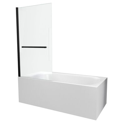 Pare baignoire pivotant avec porte serviette HOME MAISON