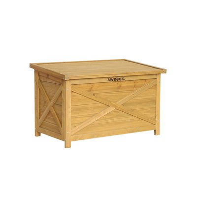 Coffre de rangement bois de sapin 100L ALYSSE SWEEEK