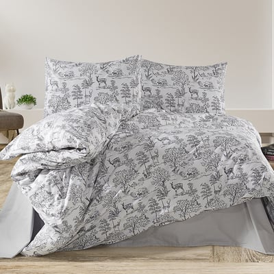 Paure de couette et tai(e) coton imprimé, florinda C DESIGN HOME TEXTILE