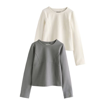 Haut à manches longues et coutures, lot de 2 NEXT