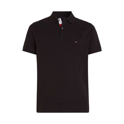 Polo recto con solapa con texto TOMMY HILFIGER
